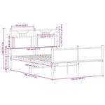 vidaXL Cadre de lit sans matelas chêne sonoma 120x190 cm