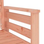 vidaXL Banc de jardin avec table 2 places bois massif de douglas