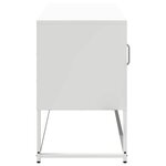 vidaXL Meuble TV blanc 100 5x39x60 5 cm acier