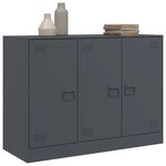 vidaXL Buffet anthracite 99x39x73 cm acier