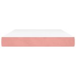 vidaXL Matelas de lit à ressorts ensachés fermeté moyenne rose 140x220x20 cm velours