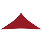 Vidaxl voile de parasol tissu oxford triangulaire 5x5x5 m rouge