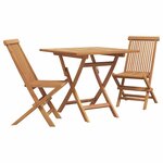 vidaXL Set de salle à manger de jardin 2 Pièces Marron