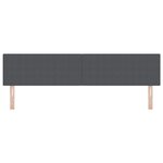 Tête de lit LED vidaXL Design Simple Gris Foncé 100 cm en Velours Côtelé