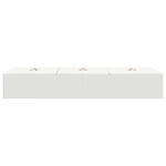 vidaXL Cadre de lit Blanc 200 x 100 x 31 5 cm Bois d'ingénierie