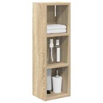 vidaXL Armoire murale de salle de bain Chêne Sonoma 20 x 16 x 62 5 cm