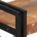 vidaXL Bibliothèque 3 niveaux 77x30x80 cm bois récupération massif/fer