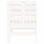 vidaXL Chaises de jardin lot de 2 blanc 61 5x53x71 cm bois pin massif