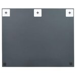 vidaXL Miroir mural sans cadre avec lampes LED Rectangulaire Verre