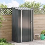 vidaXL Cabanons de jardin Anthracite 103 x 86 x 200 cm Métал
