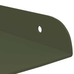 vidaXL Étagère flottante avec étagère 2 Pièces Vert olive 30 x 30 x 2 cm