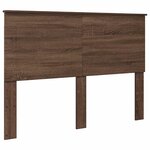 vidaXL Tête de lit Chêne brun 140 cm Bois d'ingénierie