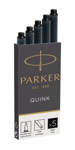 PARKER Quink 5 cartouches longues pour Stylo plume encre noire