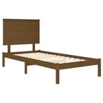 vidaXL Cadre de lit Marron miel Bois de pin massif 100x200 cm