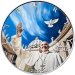 Pièce de monnaie en Argent 1 Dollar g 31.1 (1 oz) Millésime 2025 A HUG GIVES HOPE