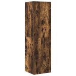 vidaXL Ensemble de meubles TV 4 Pièces Chêne fumé Bois d'ingénierie