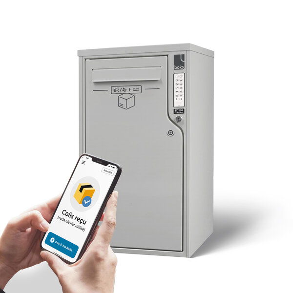 Boîte aux lettres et colis 2-en-1 connectée Boks One (RAL 7035)