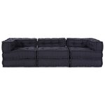 vidaXL Unité de canapé modulaire 3 Pièces Anthracite Tissu