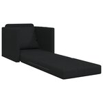 vidaXL Canapé-lit 2 en 1 Noir 74x77x81 cm Tissu