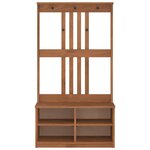 vidaXL Portemanteau SANDNES 87x40x159 5 cm bois massif pin