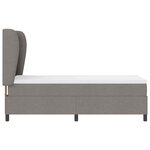 vidaXL Lit à ressorts avec matelas Taupe 80 x 200 cm tissu