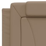 vidaXL Coussin de tête de lit Viana cappuccino 100 cm similicuir