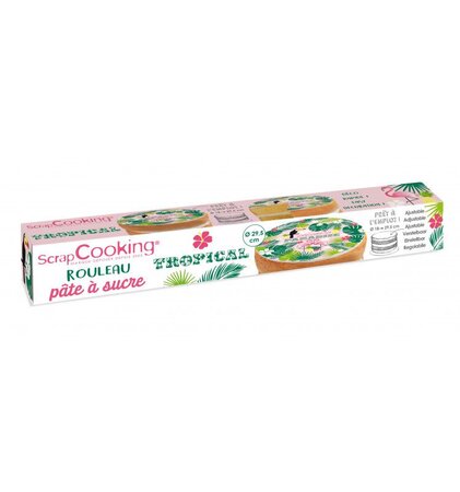 Pâte à sucre en rouleau - tropical - 150 g