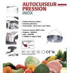 Autocuiseur à étrier classique argent acier inoxydable ø20cm 4.5l