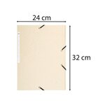 Chemise À Élastiques Maxi Capacity Carte Lustrée 425gm2 - A4 - Ivoire - X 25 - Exacompta