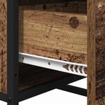 vidaXL Buffet Bois ancien 35.5 x 35 x 76 cm Bois d'ingénierie