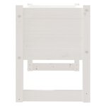 vidaXL Jardinière Blanc 78x40x52 cm Bois massif de pin