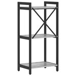 vidaXL Étagère Sonoma gris 40 x 30 x 85 cm Bois d'ingénierie