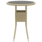 vidaXL Salon de jardin 5 Pièces Résine tressée Beige