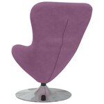 vidaXL Fauteuil œuf Violet Velours