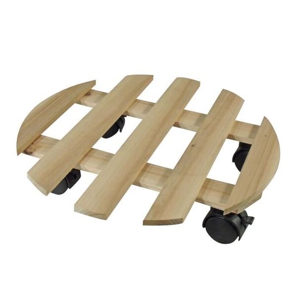 NATURE Tablette a roulettes pour plantes - Sapin - H7,4 x Ø35 cm