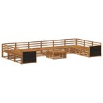 vidaXL Ensembles de canapés 11 pc Bois d'Acacia Massif