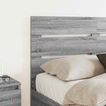 vidaXL Tête de lit Gris Sonoma 150 cm Bois d'ingénierie