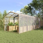 vidaXL Couverture pour plantes Transparent 6 x 6 m PE