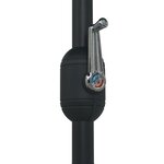 vidaXL Parasol de jardin et mât en aluminium 270x246 cm Bleu azuré