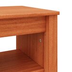 vidaXL Banc à chaussures avec étagère Marron cire 160 x 36.5 x 50 cm