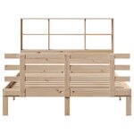 vidaXL Lit bibliothèque sans matelas 140x190 cm bois de pin massif