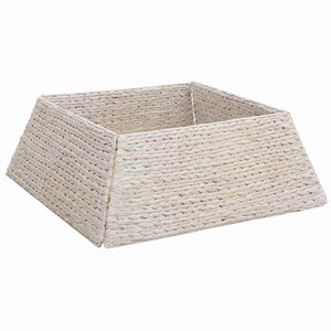 vidaXL Collier de sapin de Noël Blanc 70 x 70 x 28 cm Jacinthe d'eau