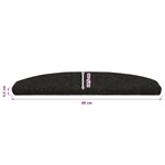 vidaXL Tapis d'escalier auto-adhésifs 15 pièces 80 x 24 5 x 3 5 cm