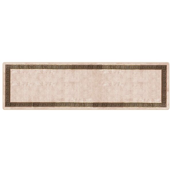 vidaXL Coureur de Tapis MARSA Noir 100 x 350 cm Polyester et PVC