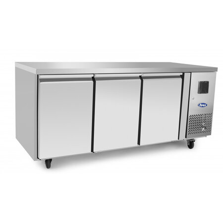 Table réfrigérée négative 3 portes- profondeur 700 - atosa - r290 - acier inoxydable34201795pleine x700x840mm