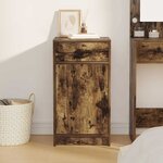 vidaXL Buffet Chêne fumé 40 x 40.5 x 75 cm Bois d'ingénierie