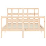 vidaXL Cadre de lit sans matelas 120x200 cm bois de pin massif