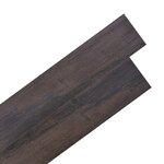 vidaXL Planches de plancher PVC autoadhésif 2 51 m² 2 mm Marron foncé