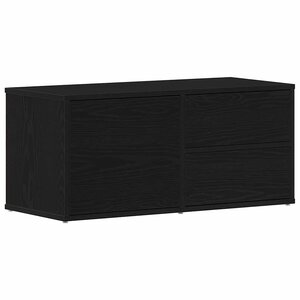 vidaXL Meuble TV Chêne noir 80 x 34 x 36 cm Bois d'ingénierie