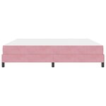 vidaXL Lit à ressorts avec matelas Rose 200 x 200 cm tissu